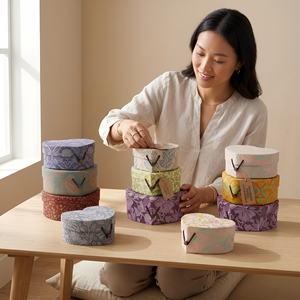 Heart Shape Rigid Paperboard <b>Boxes</b> With Magnetic Closure Handmade Four Color Printed Gift Craft Packaging - Product Image 1