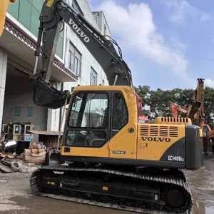 大型中古機械VOLVO EC140BLCクローラーバックホー掘削機耐久性油圧精製14トン中古掘削機