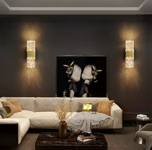 <span class=keywords><strong>Applique</strong></span> <span class=keywords><strong>Murale</strong></span> <span class=keywords><strong>LED</strong></span> Nodric <span class=keywords><strong>Design</strong></span> Doré en Verre pour Décoration Intérieure de <span class=keywords><strong>Salon</strong></span> - Product Image 4