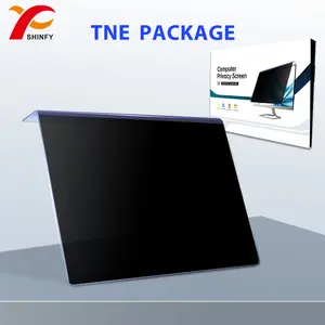 Pelindung layar gantung monitor akrilik komputer 24 inci dengan film privasi transparansi tinggi