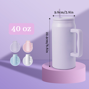 Bán Buôn 40Oz Thép Không Gỉ Cách Điện Cốc Với Rơm Tùy Chỉnh Thiết Kế Cho Nước Cà Phê Trà Đá Trên Đi Du Lịch Mug - Product Image 3