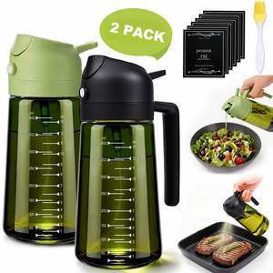 Dispensador de Aceite de Vidrio Personalizado para Cocina, de Doble Uso, Moderno y Minimalista, con Bomba para Cocinar - Product Image 1