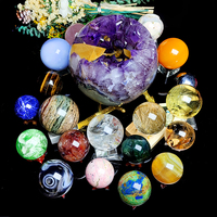 50 choix de sphères de pierres de guérison polies, sphères de quartz clair de haute qualité, sphères de quartz Reiki, Jiangsu pour la décoration Feng Shui, objets de collection