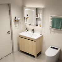 Vente en gros de derniers meubles pour salle de bains avec lavabo Armoire de salle de bains étanche avec miroir intelligent