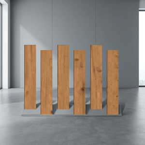 Colorful Wood Look Porcelain Plank Tiles 20x120cm Rustic <b>Matte</b> Finish For Designer Interior <b>Flooring</b> - Product Image 5