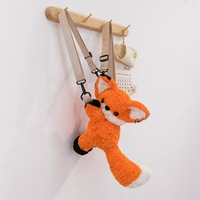 Sac à dos en peluche unisexe pour animaux en peluche, sac à main mignon en forme de chat, avec rembourrage doux en coton PP, cadeau pour enfants, sac à dos en peluche Kawaii