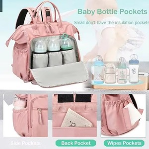 Mochila Pañalera Multifuncional de Muestra Gratuita, Bolsas de Pañales Impermeables para Niñas y Niños - Product Image 5