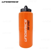 Bouteille d'eau de hockey personnalisable avec logo, embout à paille longue, différentes couleurs, facile à presser, sans BPA, LDPE/HDPE, durable, légère, 1000ML/750ML