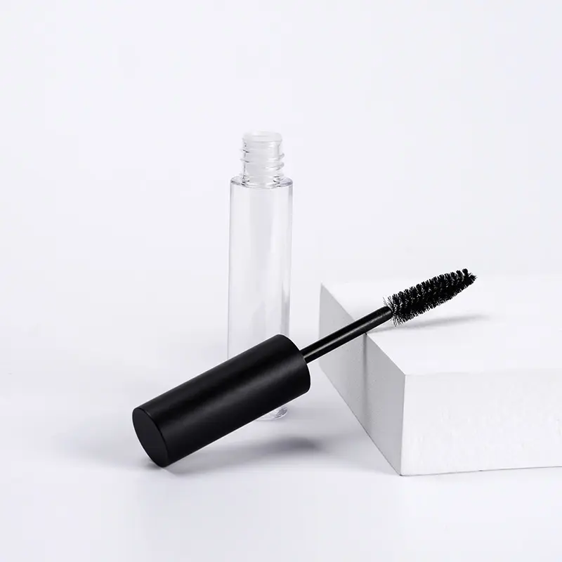 Rỗng Tự Làm Mascara Container Với Cap PET 10Ml Nhựa Mascara Ống Với Lông Mi Wand Chèn Cao Su Ống Khói