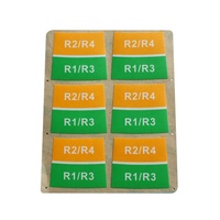 Etiqueta Adhesiva Personalizable de Plástico PC/PET/PMMA con Función Antirrasguño, Impresión Digital UV y Proceso de Estampado
