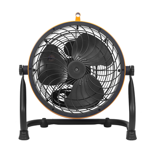 14-Zoll-Industrie-Trommel-Luftzirkulator Tragbarer Hochgeschwindigkeits-Boden ventilator mit Metall gehäuse Gelber Werkstatt-Garagen kühl ventilator - Product Image 2