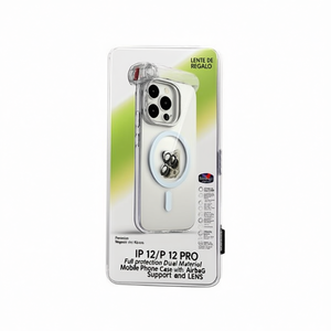 Custodia per cellulare IP 12/IP 12 PRO a protezione completa in doppio materiale con supporto airbag e protezione obiettivo - Product Image 1