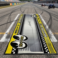 Tapis de course pour moto en nylon tufté, imprimé sur mesure, imperméable et antidérapant, très demandé pour l'affichage en exposition