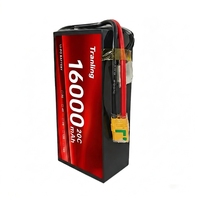 Pulvérisateur agricole Tattu en stock avec batterie lithium-ion 22000 mAh-6S à 16000 mAh-22,2 V 44,4 V 25C 14S