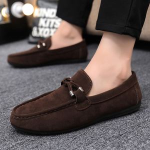 Chaussures décontractées pour hommes en tissu à semelle plate, printemps-été-automne - Chaussures paresseuses à enfiler Tide Bean - Product Image 2