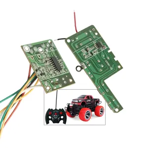 KY Customized Supply 4 Way Remote Control Car Board Electron 27mhz Circuit Pcb Children Car Toy Pcba Circuit Board