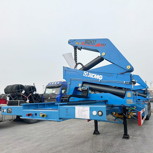 Mới và sử dụng 3 trục Xe Tải Cẩu 20ft-40 ft Side loader Trailer bán thép <span class=keywords><strong>container</strong></span> tàu sân bay để bán - Product Image 3