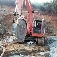 YS-15SS économie peu coûteuse petit investissement haute puissance travaux routiers scie à roche machine de découpe de béton pour accessoires Digger