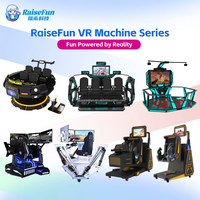 Máquina Arcade VR de Movimiento con 3 Pantallas para 2 Jugadores RaiseFun, Simulador de Juegos de Realidad Virtual para Parques Infantiles Interiores y Centros Comerciales
