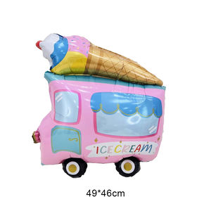 Globos de papel de aluminio para coche de dibujos animados, avión, helado, forma de coche, globo de película de aluminio, decoración de fiesta de cumpleaños, globo de coche - Product Image 2