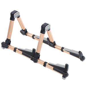 Supporto per Chitarra Doppio Verticale da Pavimento Pieghevole per Ukulele Basso <span class=keywords><strong>Strumento</strong></span> <span class=keywords><strong>Musicale</strong></span> Universale - Product Image 1