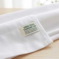 Ensemble de draps de lit en coton 100% 80 fils/cm² avec étiquette personnalisée - Ensemble de literie de luxe certifié OEKO-TEX - Vente en gros - Collection hôtelière OEM/ODM