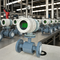 Débitmètre électromagnétique calibré en usine pour l'eau et les liquides, 4-20 mA, Impulsion, RS485, HART, Prise en charge OEM