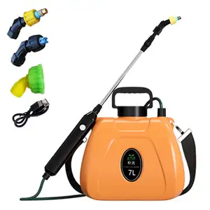 7 Litres Battery Powered Electric Sprayer with Telescopic Wand and Adjustable Shoulder Strap Portable Garden Sprayer