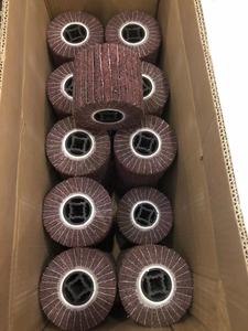 Roue de tréfilage abrasive non tissée de <span class=keywords><strong>Loct</strong></span> 100*100*19mm 100*120*19mm polissage d'acier inoxydable - Product Image 4
