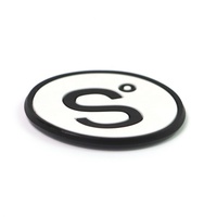 Etiquette logo en relief Etiquettes de marque 3D à repasser sur caoutchouc pour vêtements Logos personnalisés Etiquette en silicone