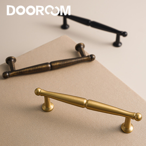 DOOROOM畅销实心黄铜家具手柄金色豪华竹制壁橱旋钮 - Product Image 4