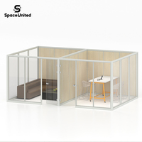 Cloison de séparation de bureau SpaceUnited, panneau modulaire à fixation rapide, installation facile