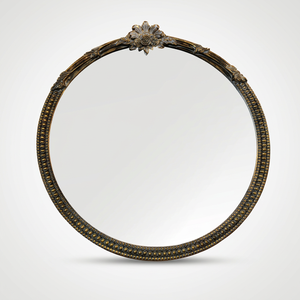 Espejo <span class=keywords><strong>de</strong></span> Pared Decorativo para Sala <span class=keywords><strong>de</strong></span> Estar, Estilo Antiguo, con Marco <span class=keywords><strong>de</strong></span> Hierro Dorado, para Exteriores, para el Hogar - Product Image 3