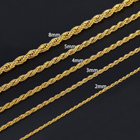 Collier tendance anti-ternissement en argent sterling plaqué or, chaîne en acier inoxydable de 6 mm pour femmes et hommes