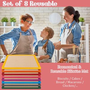 B2B Clearance Sale <b>Silicone</b> <b>Baking</b> Mat Set Non-Stick Mats Sheet <b>Silicone</b> Cookie Sheet Oven Cookie <b>Baking</b> Mats - Product Image 5