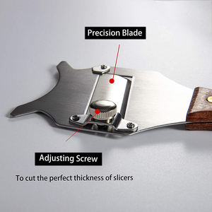 מטבח נירוסטה מתכוונן גבינת שוקולד כמהין מכונת גילוח מבצע קולפן חותך עם עץ ידית - Product Image 3