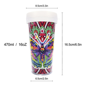 ขวดน้ำเพชร DIY, แก้วเพชรยูนิคอร์นสำหรับเครื่องดื่ม, ของขวัญงานฝีมือ ของเล่นสำหรับเด็กชาย เด็กหญิง อุปกรณ์จัดปาร์ตี้ - Product Image 3
