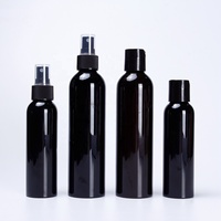 الجملة أسود فارغة زجاجات محلول 2oz 4oz 60 مللي 100 مللي 120 مللي 250 مللي 8 أوقية مع القرص سقف أعلى بلسم الشعر زجاجة