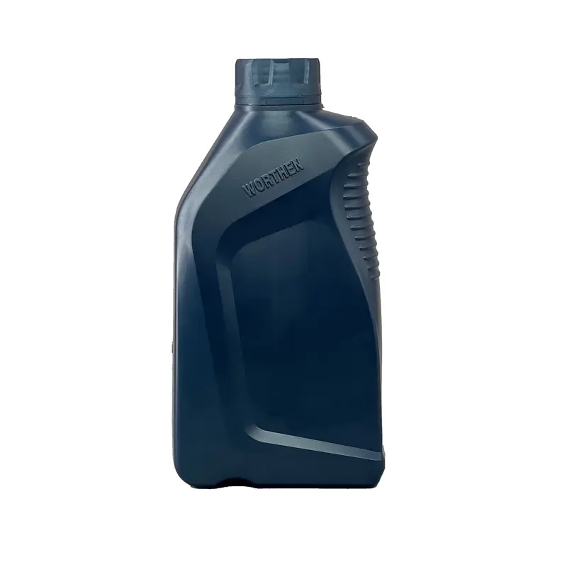 Botella vacía de aceite de Motor HDPE, etiqueta personalizada, muestra gratis, 1L, azul oscuro, para uso en Motor