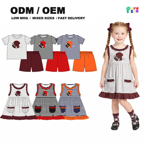 Conjuntos de Ropa Infantil al por Mayor, Camisetas <span class=keywords><strong>Polo</strong></span> Personalizadas para Niños, Ropa de Algodón para Niños para el Día del Partido, OEM ODM - Product Image 4