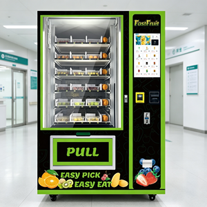 Máquinas Expendedoras Comerciales Combinadas para Ensaladas, Frutas y Postres, Pantalla Táctil de 21.5 Pulgadas, Sistema Sin Efectivo, Máquina Expendedora de Alimentos Frescos con Compartimentos, OEM - Product Image 1