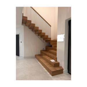 Caldo popolare in legno pieghevole scala in acciaio struttura accatastamento scale Stringer nascosto scala interna - Product Image 3