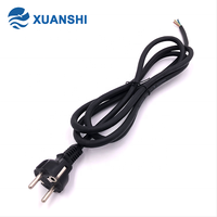 Cable de Alimentación Europeo de PVC de 3 Pines, Tipo Moldeado, 16A, 220V, Enchufe Recto, IP20, Uso Residencial, Alta Calidad, con Certificación CE