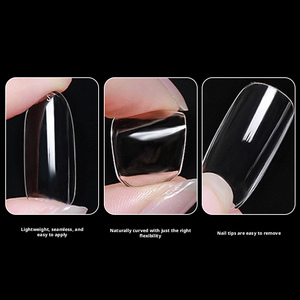 <span class=keywords><strong>Puntas</strong></span> <span class=keywords><strong>de</strong></span> Uñas Transparentes y Brillantes, Ultrafinas, sin Costuras, 550 Piezas en Caja Blanca <span class=keywords><strong>de</strong></span> Porcelana - Product Image 4