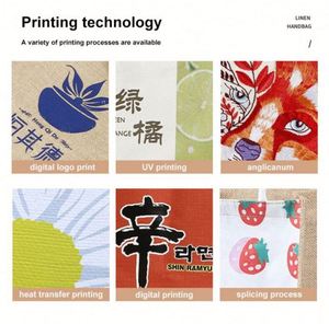 Custom Logo Eco- Friendly Reusable Preserve Tote <b>Bags</b> Promotional <b>Gifts</b> Recycled Cotton Shopping Jute Tote <b>Bag</b> for <b>Wedding</b> - Product Image 5