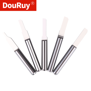 DouRuy SHK 3.175mm broca de flauta única cortador de grabado de carburo herramienta de corte de madera hoja para tallado fresado CNC <span class=keywords><strong>Router</strong></span> - Product Image 2