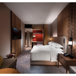 ชุดห้องนอนโรงแรมทำจากไม้ดีไซน์ทันสมัยสำหรับแขกระดับ3-5ดาวสำหรับใช้ในอพาร์ทเม้นท์ - Product Image 6