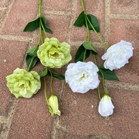 YOPIN-704 3 têtes Artificielle Lisianthus Fleurs De Mariage Fleur Mur Matériel Décoration