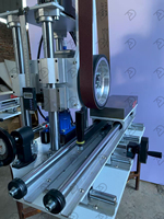 Machine à meuler manuelle à version étendue et surélevée avec moteur, bande abrasive, polissage de surface