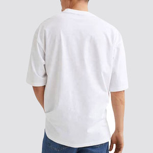 Camiseta de Lujo para Hombre, Diseño Exclusivo, Lisa, Casual, de Corte Holgado, 220 g/m², 100% Algodón, Fabricante de Camisetas Oversize para Hombres - Product Image 4